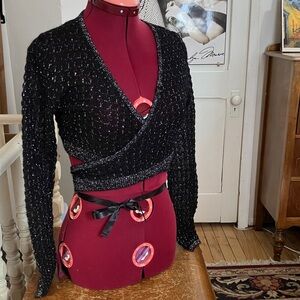 Danskin Black Sparkle Sweater